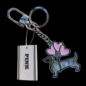 PINK Dog Keychain